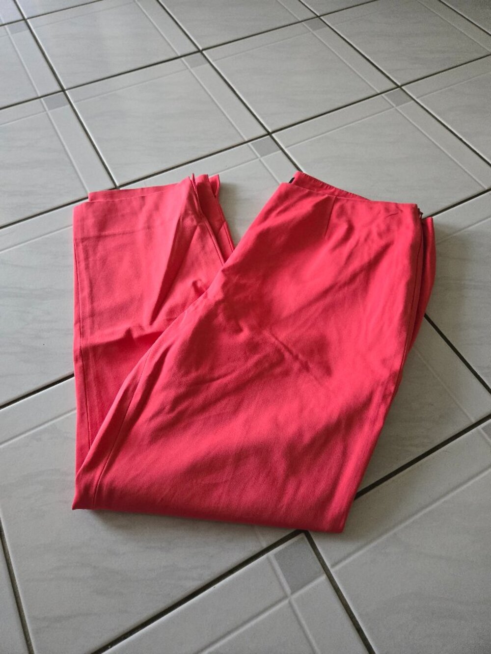 Lafayette 148 Cropped Bleecker Pants Coral 6